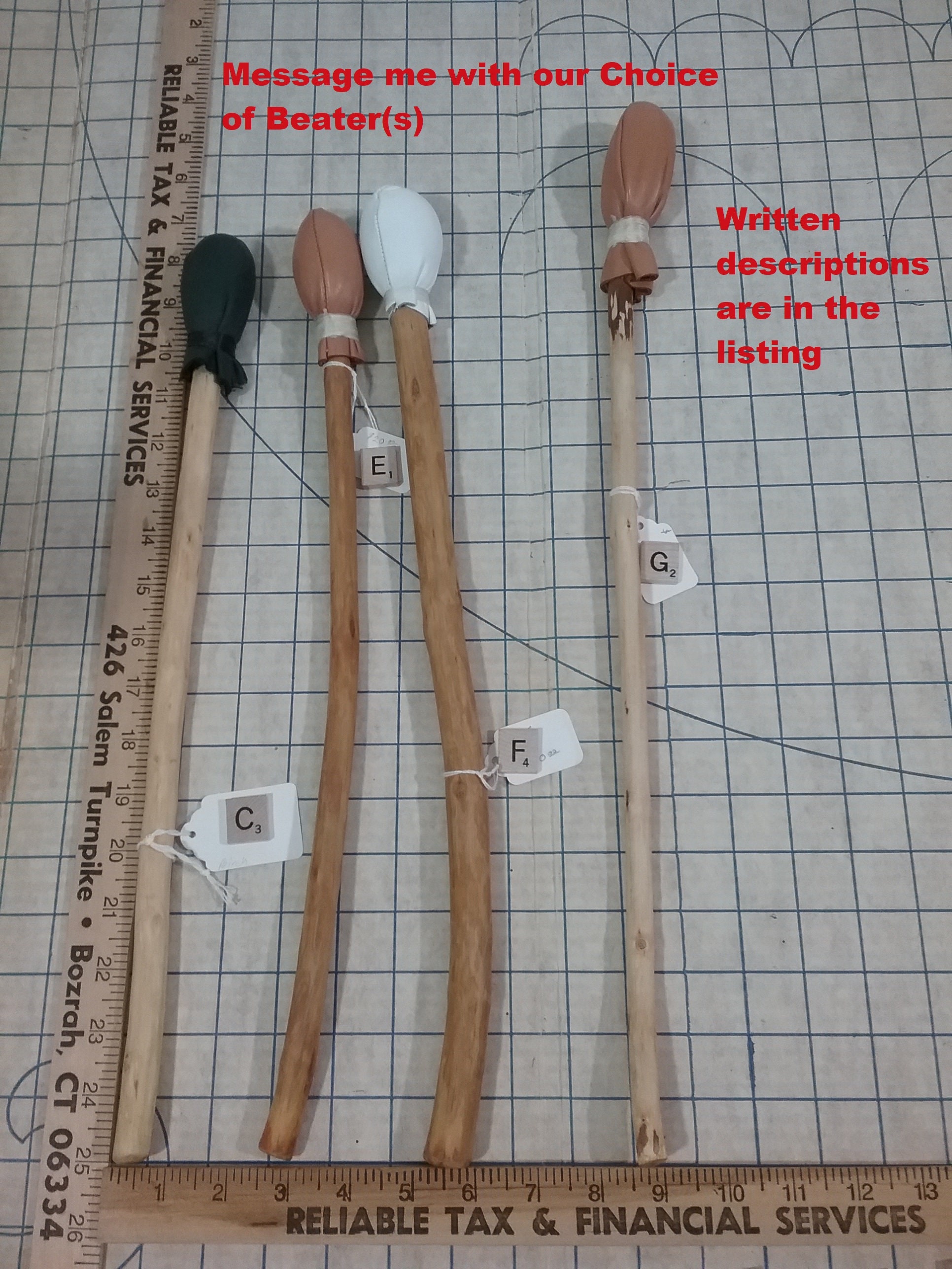 Drum Beaters Longer 17 1/8 inches to 21 inches Native American Etsy