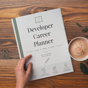 Developer Career Planner | Job Application Tracker | Career Goals Organizer | Printable PDF | Instant Download