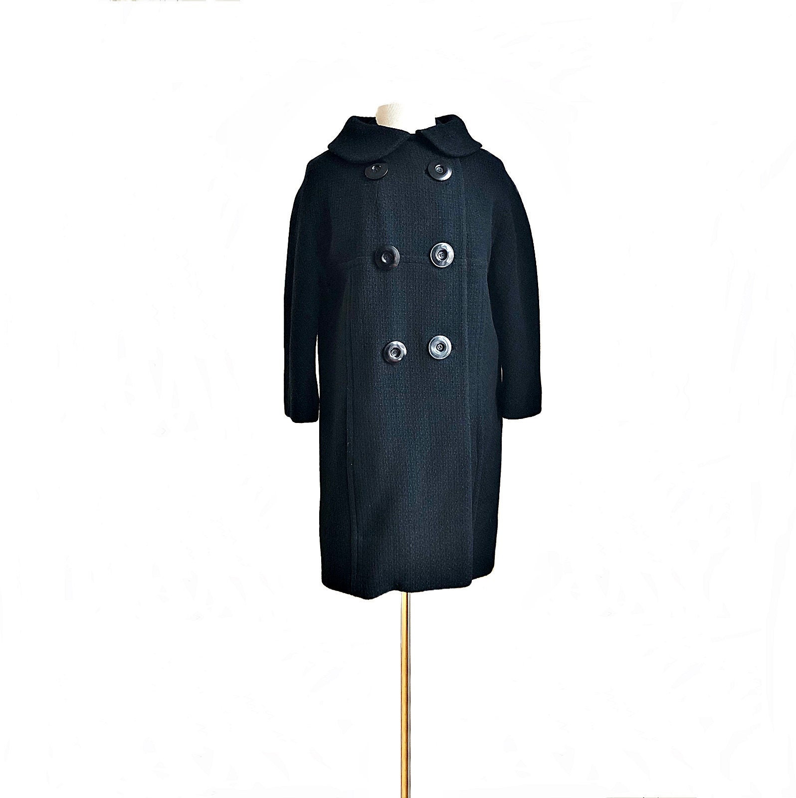 peter pan collar wool coat