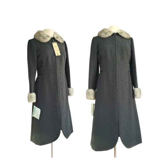 Vintage 70s grey wool coat dress| Stegari for File