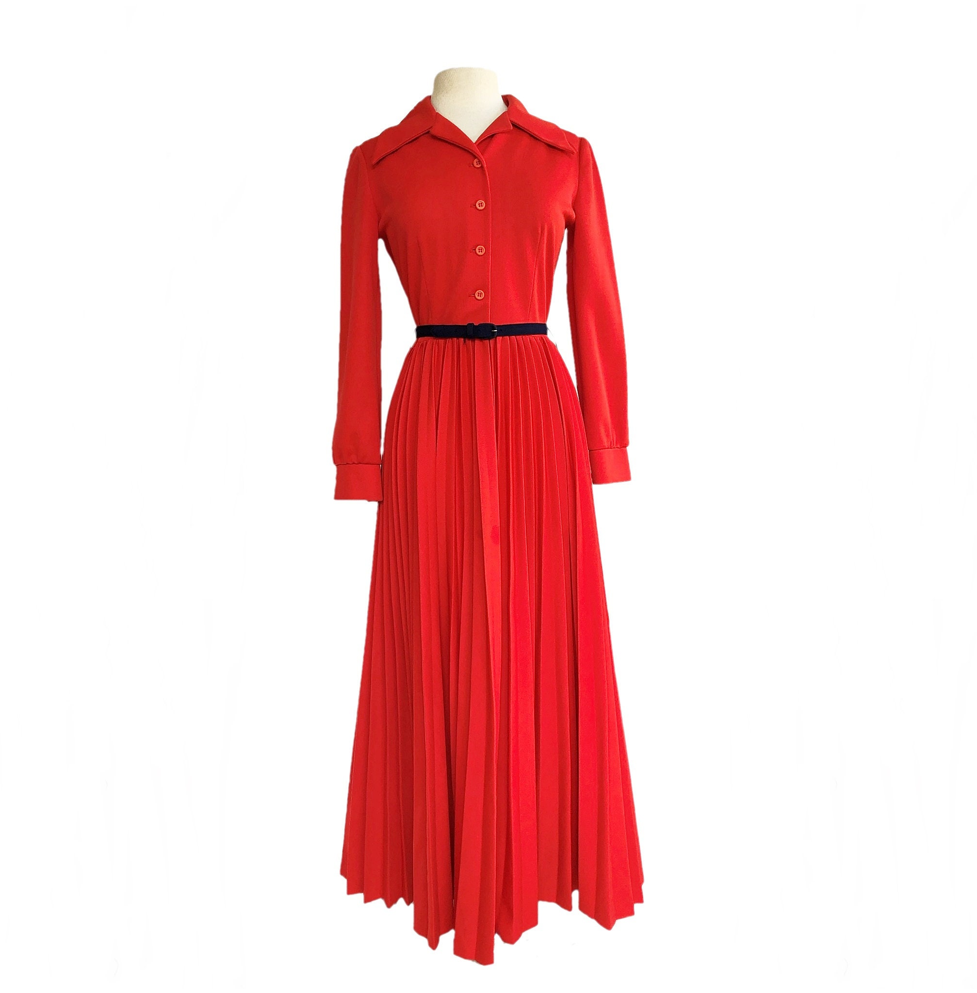 red dress blue jacket Red Maxi Dress And Denim Jacket