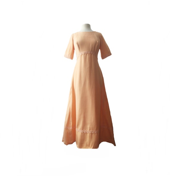 light orange maxi dress