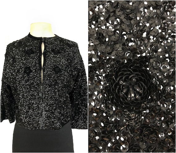 black glitter cardigan