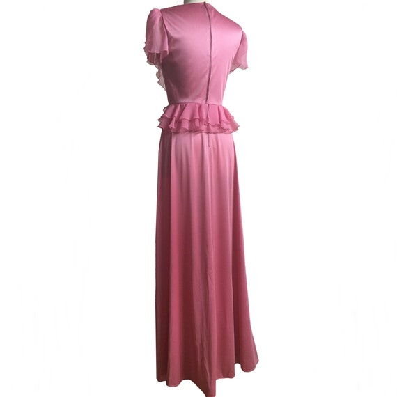 old rose bridesmaid gown