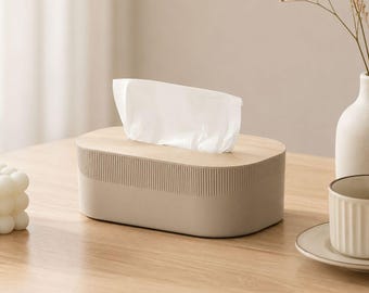 Soporte para pañuelos, soporte minimalista para pañuelos, organización moderna del hogar, servilletero decorativo