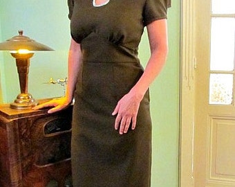 Mabel 1940's vintage geïnspireerde op maat gemaakte jurk.