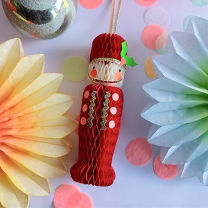 Handmade retro soldier Christmas ornament- cute, vintage-style