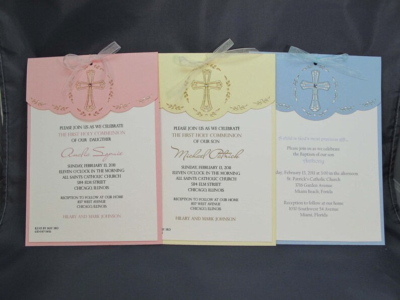Communion Invitations Baptism Invitations Religious Events Etsy