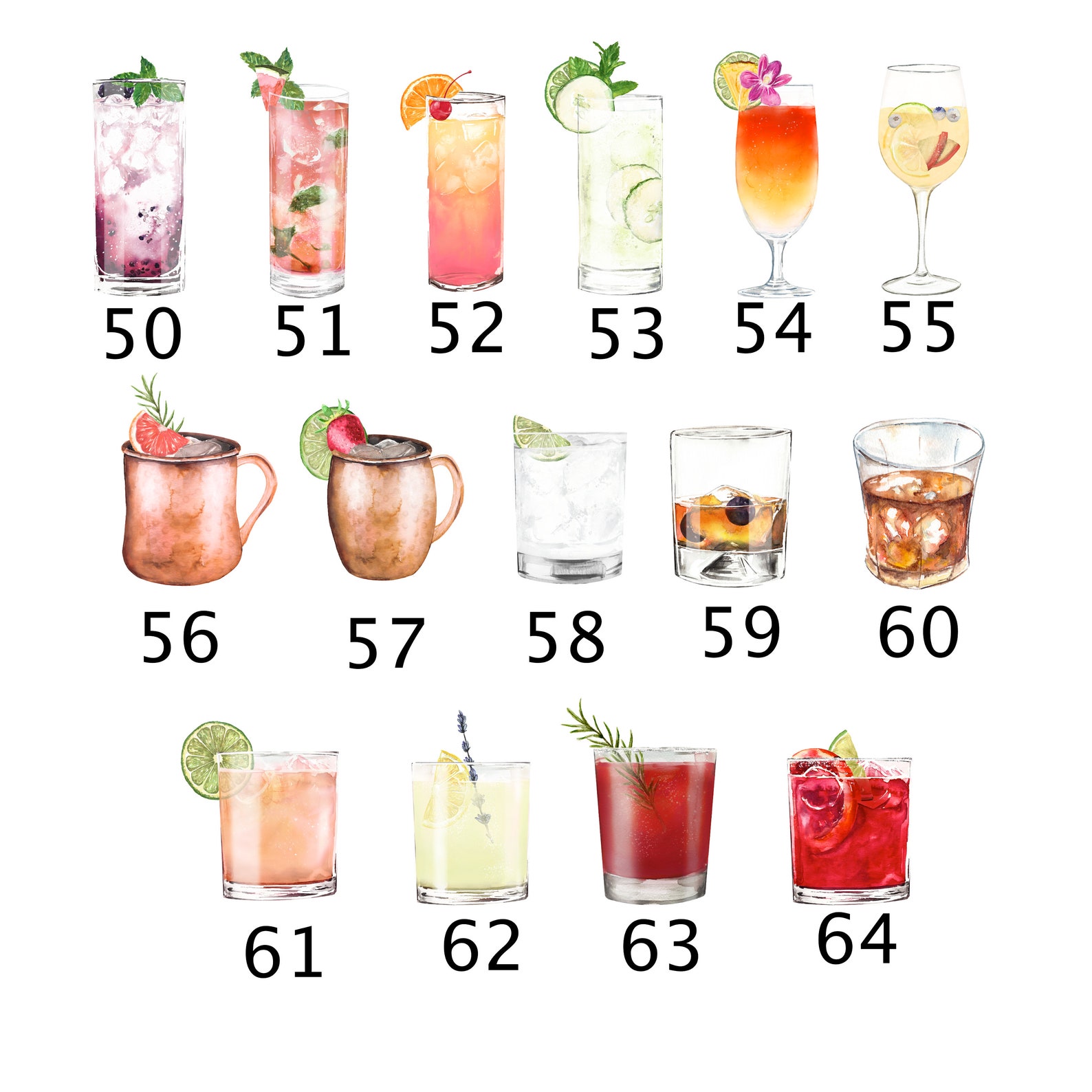 Bridal shower drink menu Custom Signature Drink Sign Etsy