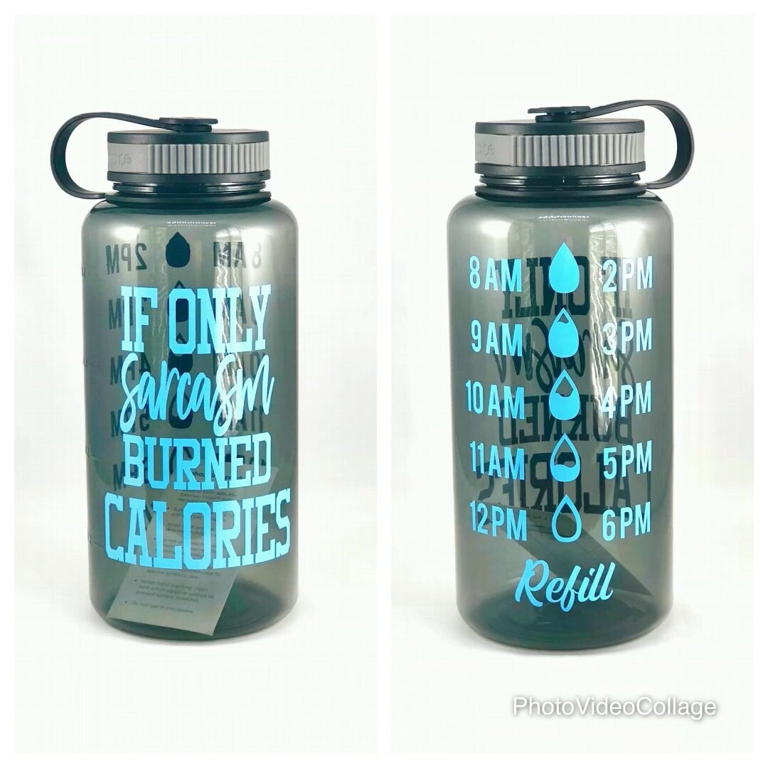 Don/'t Wish For It Work For It Water Tracker Wide Mouth 34 oz Bottle
