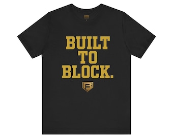 Blocked Baseball Catcher T-Shirt | Built To Block Silhouette Tee