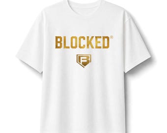 Blocked Baseball Thou Shalt Not Steal T-Shirt | Catcher Humor Tee