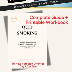 Quit Smoking Guide 2026 – Self‑Help Workbook, Printable PDF, Personal Growth Journal, Stop Smoking Plan