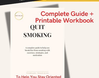 Quit Smoking Guide 2026 – Self‑Help Workbook, Printable PDF, Personal Growth Journal, Stop Smoking Plan