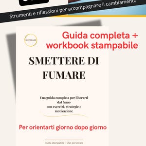Guida per Smettere di Fumare – PDF Stampabile con Esercizi, Strategie e Percorso con calendario