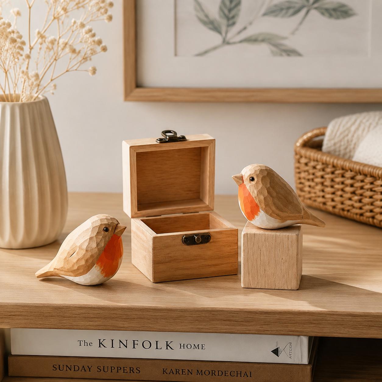 木製の鳥の彫刻 - Etsy 日本