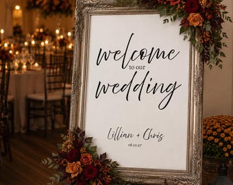 Minimalist Wedding Sign Bundle | Editable Canva Templates (Digital Download)