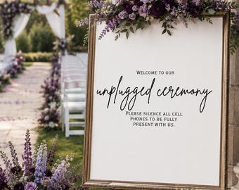 Editable Wedding Sign Bundle | 120 Templates | Minimalist Ceremony Reception (Digital Download)