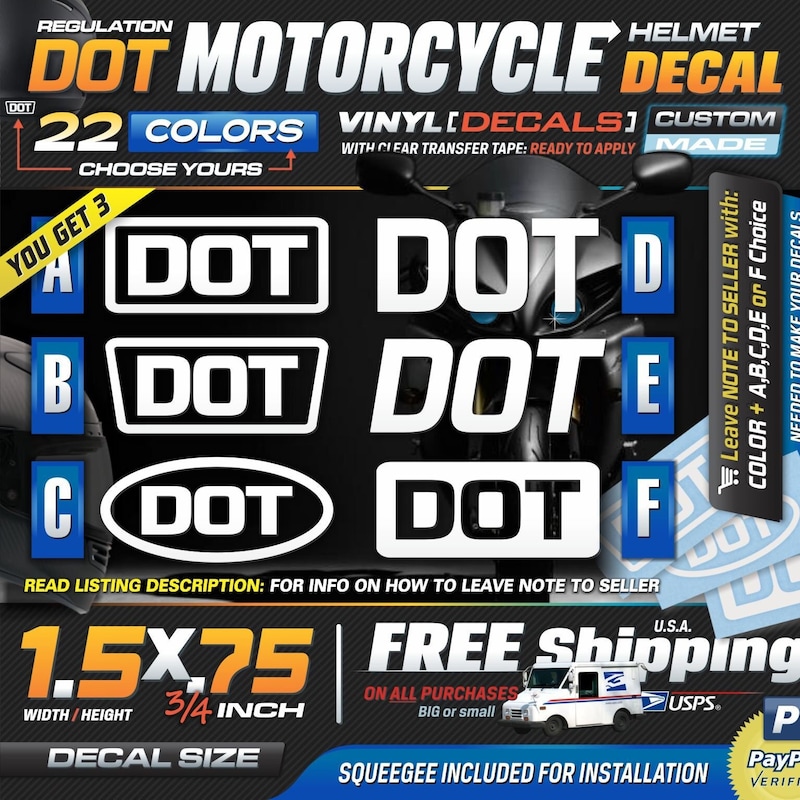 Motorcycle Helmet Decals - Etsy