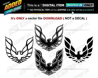 4 Phoenix Vectors ai, cdr, eps, pdf, svg - Instant Download -- 25 Files TOTAL (7 Folders)