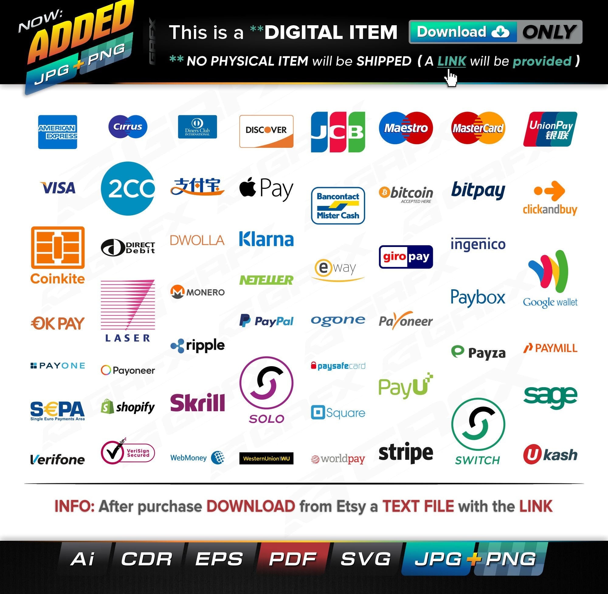 53 Web Payments Vectors Ai, Cdr, Eps, Pdf, Svg and Also Jpg, Png - Instant  Download -- 376 Files TOTAL (9 Folders) - Etsy