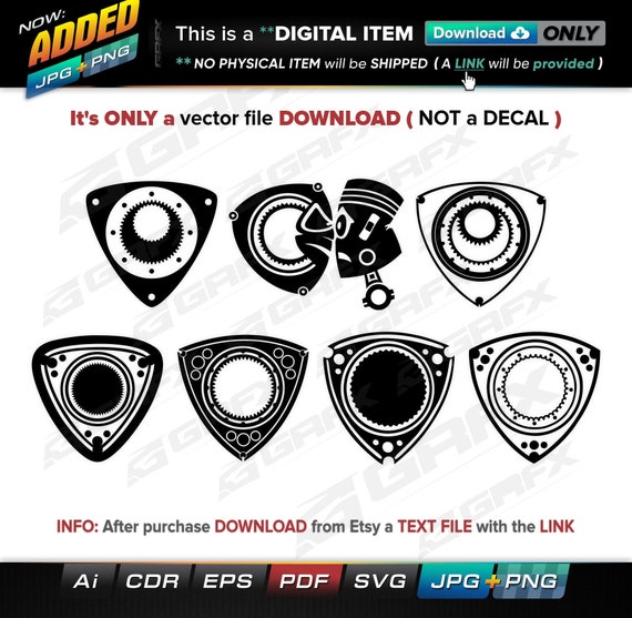 7 Rotary Vectors Ai, Cdr, Eps, Pdf, Svg and Also Jpg, Png