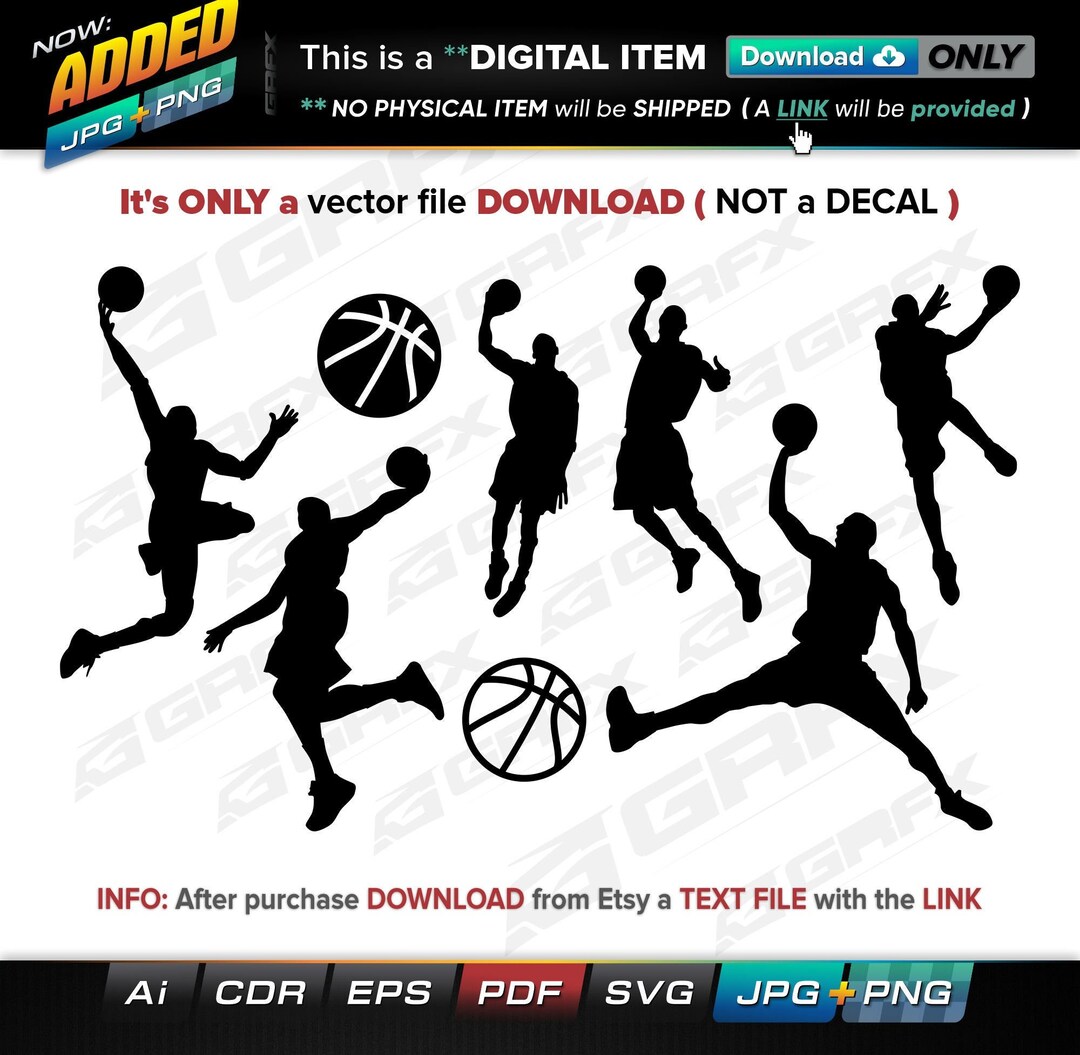 8 Basketball Vectors Ai, Cdr, Eps, Pdf, Svg and Also Jpg, Png - Instant ...