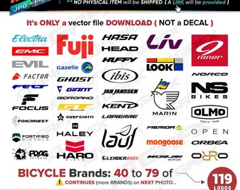 119 Vectores de marcas de bicicletas ai, cdr, eps, pdf, svg y