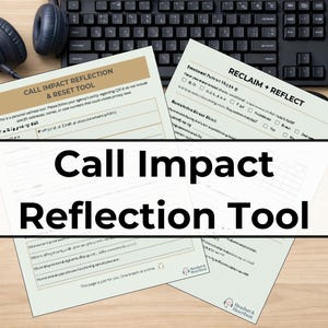911 Dispatcher Call Impact Log | Critical Incident Reset Sheet for 911 Operators | First Responder Trauma Reflection Printable