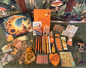 Coffret cadeau féerique pour amoureux des livres : Ensemble de papeterie cottagecore (plus de 40 articles)