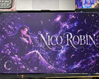 Nico Robin Cosmic Playmat One Piece Card Game Anime Desk Mat Stitched Gaming Mouse Pad Collector Gift
