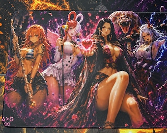 Beautifully Dangerous Anime Playmat Founder Set 1 TCG Gaming Desk Mat 3mm Stitched Collector Mat