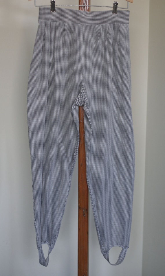 vintage high waisted stirrup pants womens