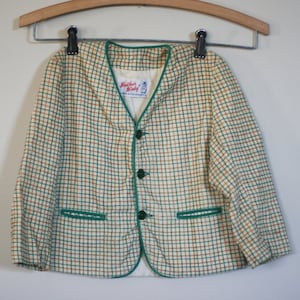 vintage toddler jacket by weather winky corduroy plaid