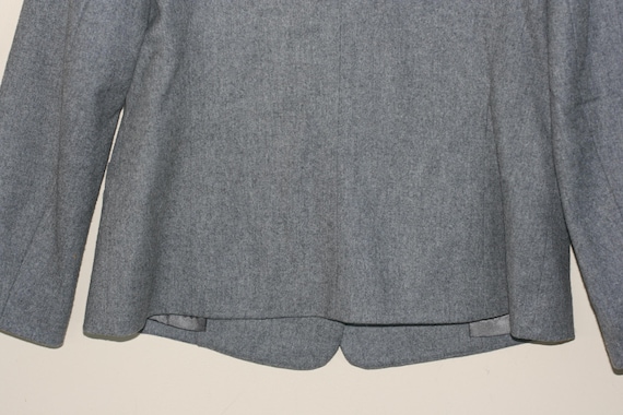 vintage Pendleton Gray Flannel Wool Double Breast… - image 9