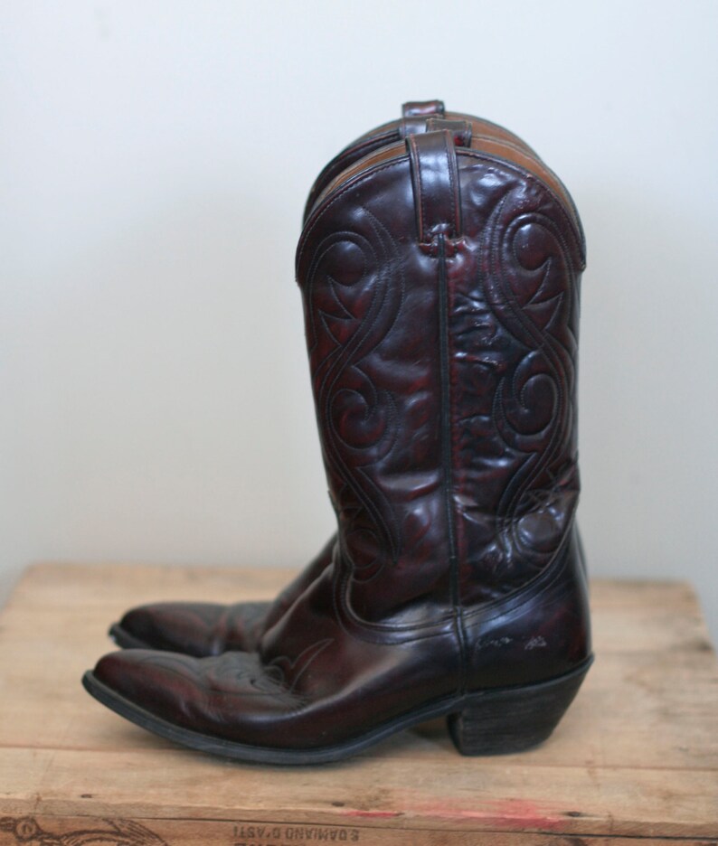 cordovan cowboy boots