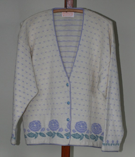 vintage womens pendleton wool cardigan size Large - image 1