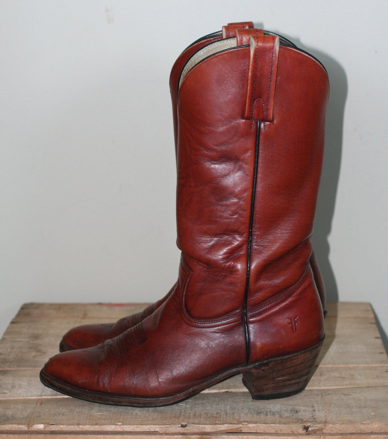 Frye oxblood boots hotsell