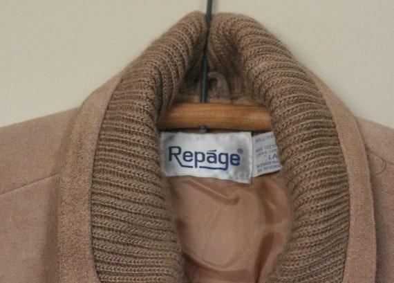 vintage suede knit size large by repage - image 4