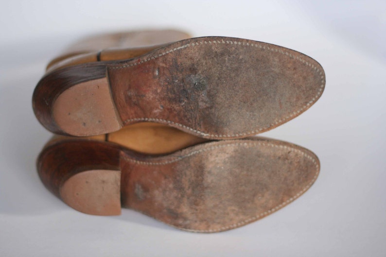 Vintage Justin Cowboy Boots Men's Size 6.5D - Etsy