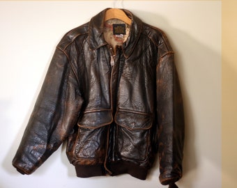 Avirex Leather Jacket Type G2 - Etsy