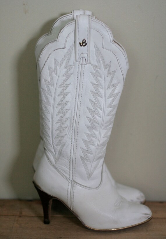 white heeled cowboy boots