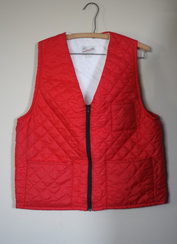 vintage quilted vest by trailblazer winchester sp… - image 1