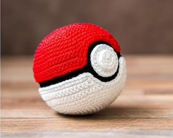 Crochet Monster Ball Pattern, Gamer Amigurumi Toy Tutorial (PDF Download)