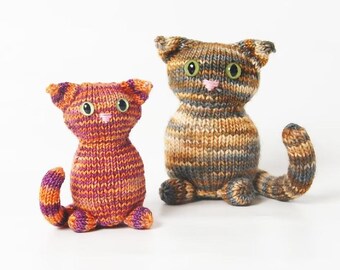 Tabitha Destash Kitty Crochet Pattern (PDF), Amigurumi Cat Plush Tutorial, Scrap Yarn Project