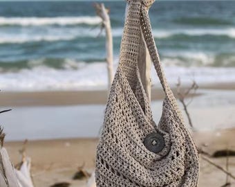 Grindstone Tote Bag Crochet Pattern, Stylish Market Carryall Tutorial (PDF Download)
