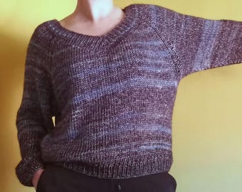 Autumn Weekend Raglan Pullover Knitting Pattern PDFCozy Raglan Sweater Pattern Women's Knit Pullover Fall Sweater Knit Pattern Handmade Knit