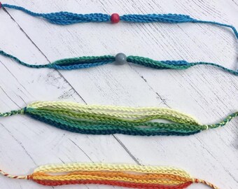 Beginner Crochet Bracelet Pattern, Easy DIY Jewelry Tutorial (PDF Download)