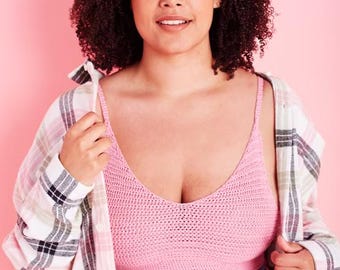 Balcony Bralette Crochet Pattern, Boho Summer Crop Top Tutorial (PDF Download)
