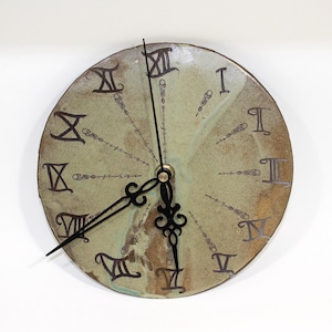 Handmade Stoneware Ceramic Wall Clock
